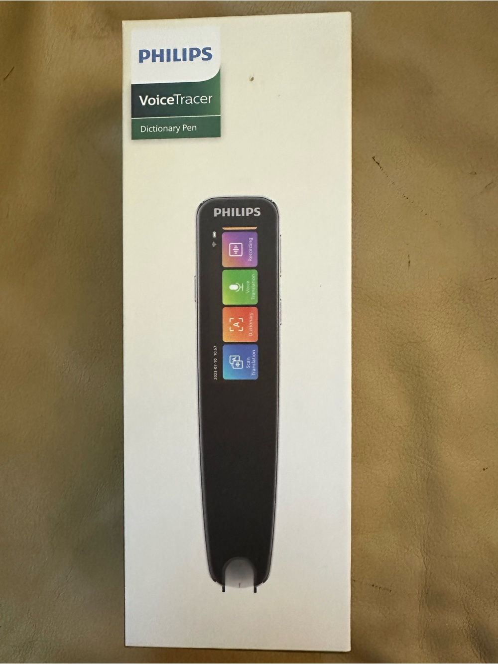Philips VoiceTracer Black Digital Dictionary Pen with Color Touch Icons